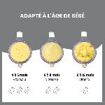 Robot Bebe Babymoov Pack Nutribaby(+) Blanc & 3 Babybols 180mL + 2 cuilleres - Idéal pour la diversification