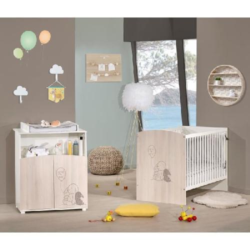 Table - Commode - Plan A Langer BABYPRICE Commode a Langer Lapinou 2 portes - 1 Niche