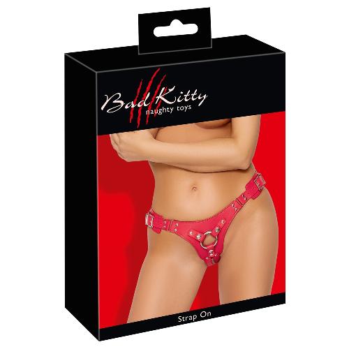 Attacher Bad Kitty Strap On red S-L S-L