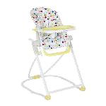 Chaise Haute - Coussin Chaise Haute - Plateau Chaise BADABULLE Chaise Haute Compacte Confetti Jaune