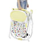 Chaise Haute - Coussin Chaise Haute - Plateau Chaise BADABULLE Chaise Haute Compacte Confetti Jaune