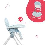 Rehausseur - Siege De Table Badabulle Chaise haute pour bébé ultra compacte et légere - Dossier et tablette ajustables. Des 6 mois