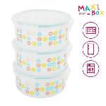 Ustensiles Repas Bebe BADABULLE MaxiBox. Pots de conservation. 3x500 ml