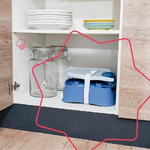 Rehausseur - Siege De Table Badabulle Rehausseur de chaise Chat - Pliage Compact - Universel - De 6 a 36 mois