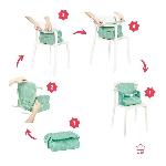 Rehausseur - Siege De Table Badabulle Rehausseur Nomade - Pliage Compact - Universel - De 6 a 36 mois. Ours