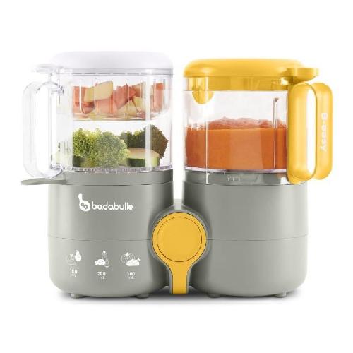 Robot Bebe BADABULLE Robot culinaire 4 en 1 B.Easy - Cuit vapeur. Mixe. Rechauffe et Decongele