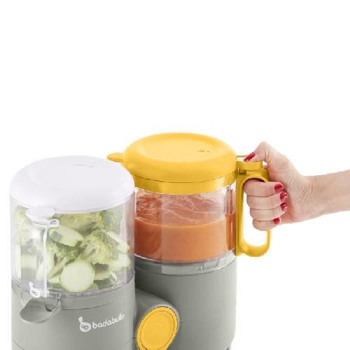 Robot Bebe BADABULLE Robot culinaire 4 en 1 B.Easy - Cuit vapeur. Mixe. Rechauffe et Decongele