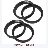 Bagues de centrages - pack 4 Bagues de centrage - Ext 72.6 - Int 58.1 Bagues de centrages - pack 4 Bagues de centrage - Ext 72.6 - Int 58.1