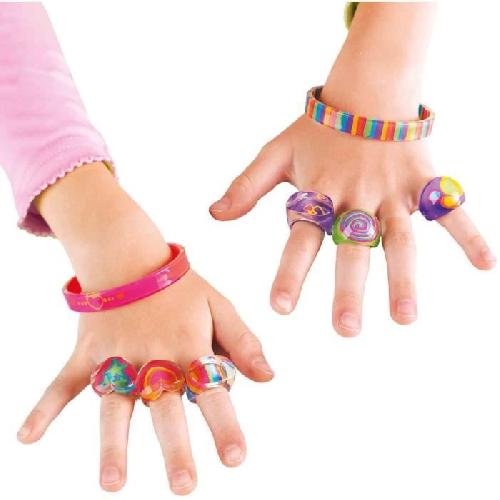 Jeu De Creation De Bijoux Bagues et bracelets - SES CREATIVE - Contient peinture. pinceau. 5 bagues et 2 bracelets