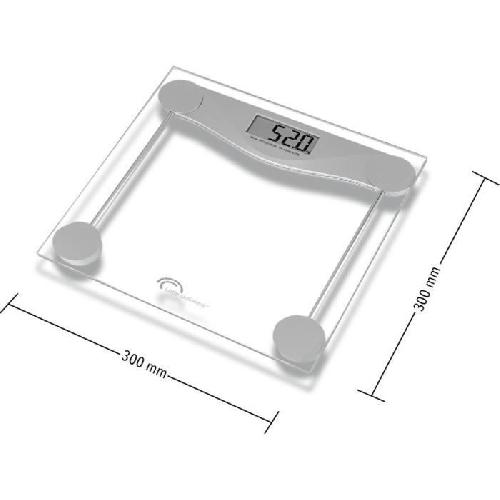 Pese-personne - Impedancemetre - Balance Balance électronique LITTLE BALANCE 8193 SB2 - Plateau verre trempé transparent - 160 kg / 100 g