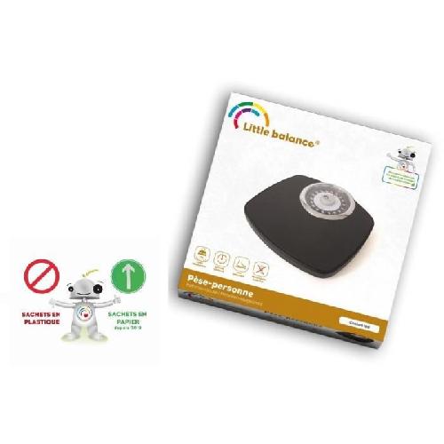 Pese-personne - Impedancemetre - Balance Balance Pese-personne mecanique LITTLE BALANCE 8400 Confort 180. 180 kg - 1 kg. Grand ecran. Compact. Noir et Chrome