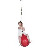 Agres De Balancoire - Ages De Portique Balançoire ballon - TRIGANO - Swing Ball - Rouge - Pour Enfant - Diametre 40 cm