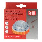 Gyrophare Balise Clignotante Secours Rechargeable Led 360o Magnetique Orange