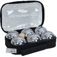 Balle - Boule - Ballon Schildkrot Funsport Set de boules de petanque Argent et Noir - 4000885700084