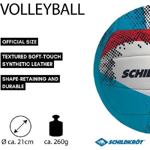 Ballon De Volley-ball Ballon de volley - SCHILDKRÖT - Taille 5 / 21 cm - Cuir synthétique