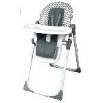 Chaise Haute - Coussin Chaise Haute - Plateau Chaise BAMBIKID Chaise Haute Multipositions - Wave