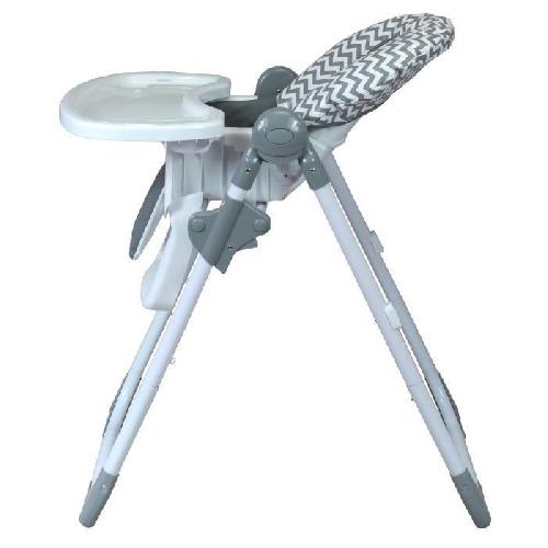 Chaise Haute - Coussin Chaise Haute - Plateau Chaise BAMBIKID Chaise Haute Multipositions - Wave