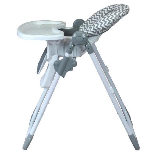 Chaise Haute - Coussin Chaise Haute - Plateau Chaise BAMBIKID Chaise Haute Multipositions - Wave