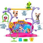 Figurine Miniature - Personnage Miniature BANDAI - Littlest Pet Shop - Coffret Pets Got Talent - Ensemble de jeu avec 2 animaux. décor et accessoires - BF00558