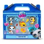 Figurine Miniature - Personnage Miniature BANDAI - Littlest Pet Shop - Collector Set Theme Plage - 5 animaux et accessoires - BF00517