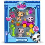 Figurine Miniature - Personnage Miniature BANDAI - Littlest Pet Shop - Pack Safari - 3 animaux et accessoires - BF00524