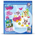 Figurine Miniature - Personnage Miniature BANDAI - Littlest Pet Shop - Pack Safari - 3 animaux et accessoires - BF00524