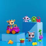 Figurine Miniature - Personnage Miniature BANDAI - Littlest Pet Shop - Pack Safari - 3 animaux et accessoires - BF00524