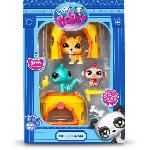 Figurine Miniature - Personnage Miniature BANDAI - Littlest Pet Shop - Pack Tiki Jungle - 3 animaux et accessoires - BF00515