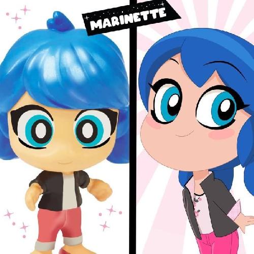 Figurine Miniature - Personnage Miniature BANDAI - Miraculous Ladybug - Mini univers Chibi Boulangerie - Mini figurines Marinette et Adrien incluses - P50551