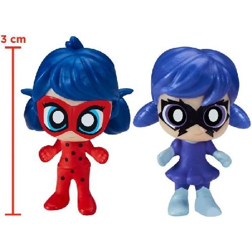 Figurine Miniature - Personnage Miniature BANDAI - Miraculous Ladybug - Mini univers Chibi Parc d'attractions - Mini figurines Marinette et Climatika incluses - P50553