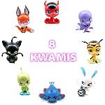 Landau - Poussette Bandai - Miraculous - Pack de 8 kwamis ? Collection de Mini-figurines - P50532