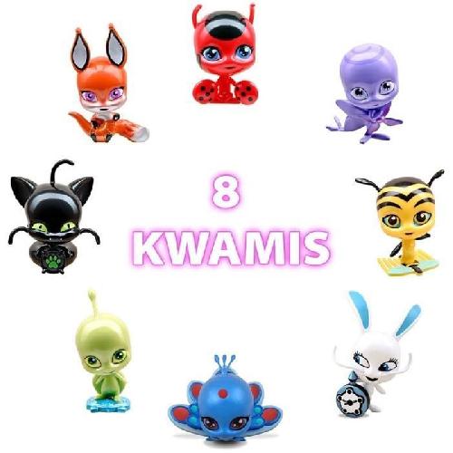 Landau - Poussette Bandai - Miraculous - Pack de 8 kwamis ? Collection de Mini-figurines - P50532