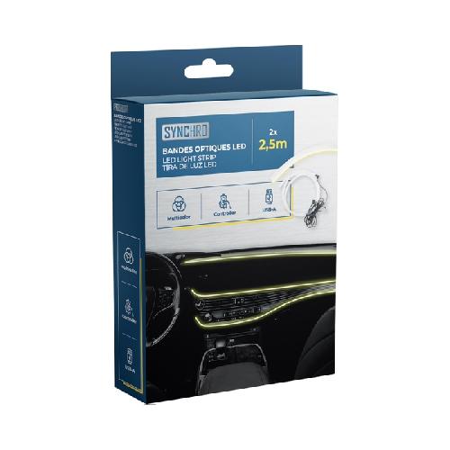 Neons Leds & lumieres Bande optique LED avec telecommande 2 x 2.5m SYNCHRO