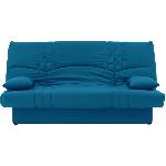 Banquette clic clac 3 places - Tissu bleu canard - Style Contemporain - L 190 x P92 cm - DREAM