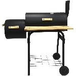 Barbecue Barbecue a charbon GREEN BOHEME - Avec Grill + Fumoir - Surface de cuisson - 26 x 29cm - Noir