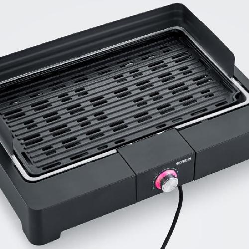 Barbecue De Table - Electrique Barbecue electrique SEVERIN - PG8567 - Surface de cuisson 44.5x26cm - Thermostat reglable - 2200W