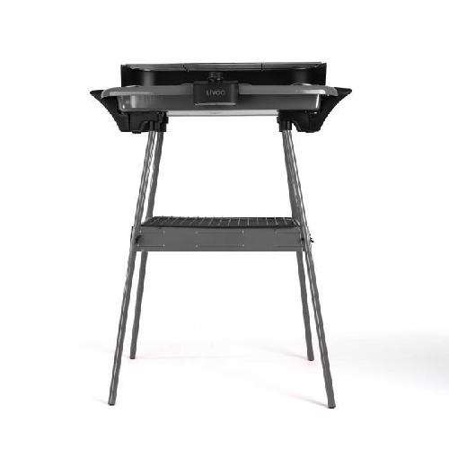 Barbecue De Table - Electrique Barbecue électrique sur pieds LIVOO - DOM297G - Surface de cuisson 47x28cm - Thermostat réglable
