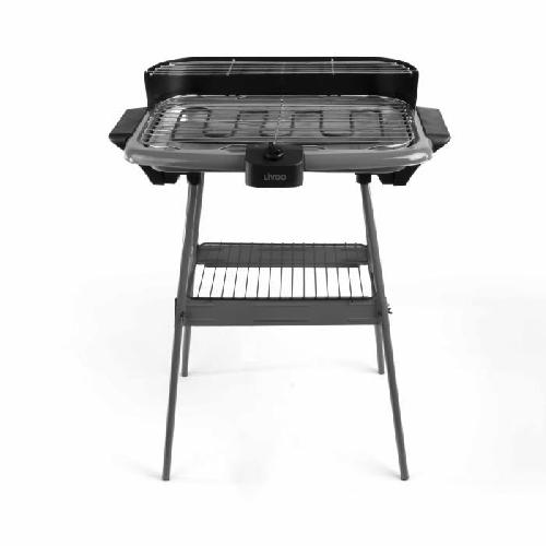 Barbecue De Table - Electrique Barbecue électrique sur pieds LIVOO - DOM297G - Surface de cuisson 47x28cm - Thermostat réglable
