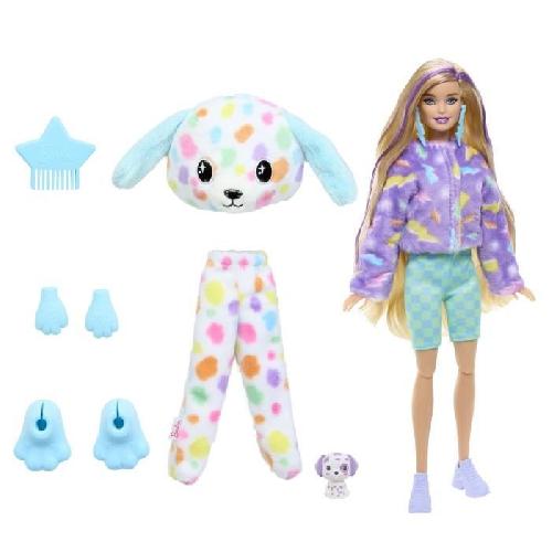 Poupee Barbie-Barbie Cutie Reveal-Poupée dalmatien Reve Coloré. 10 surprises HRK41