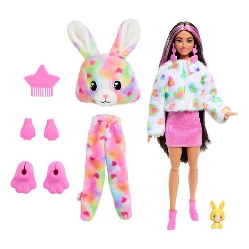 Poupee Barbie-Barbie Cutie Reveal-Poupée lapin Reve Coloré avec 10 surprises HRK38