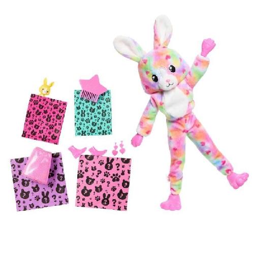 Poupee Barbie-Barbie Cutie Reveal-Poupée lapin Reve Coloré avec 10 surprises HRK38