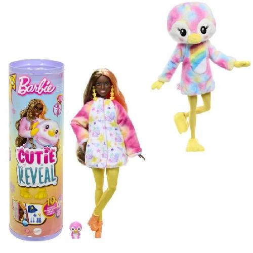 Poupee Barbie-Barbie Cutie Reveal-Poupée manchot Reve Coloré et 10 surprises HRK40