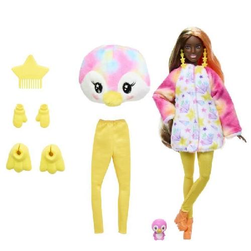 Poupee Barbie-Barbie Cutie Reveal-Poupée manchot Reve Coloré et 10 surprises HRK40