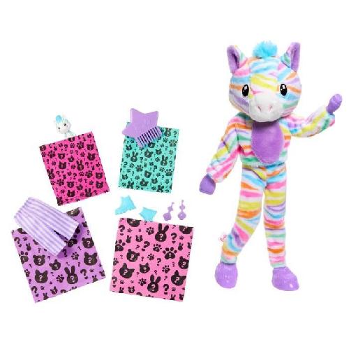 Poupee Barbie-Barbie Cutie Reveal-Poupée zebre Reve Coloré avec 10 surprises HRK39