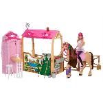 Poupee BARBIE Barbie Mysteries : The Great Horse Chase-Coffret écurie ultime - Barbie - HXJ44