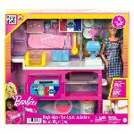 Poupee Barbie-Barbie Pâtisserie-Coffret poupée « Malibu » et 18 accessoires HJY19