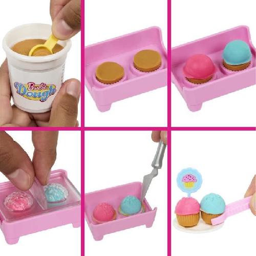 Poupee Barbie-Barbie Pâtisserie-Coffret poupée « Malibu » et 18 accessoires HJY19