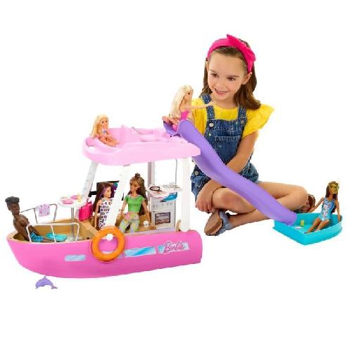 Poupee Barbie-Bateau de Reve-Coffret bateau. piscine. toboggan. accessoires HJV37