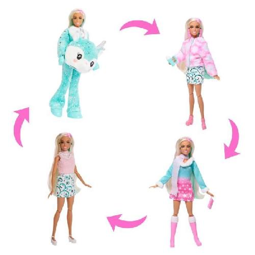 Poupee Barbie-Calendrier de l'Avent Cutie Reveal-1 poupée et 24 surprises HJX76