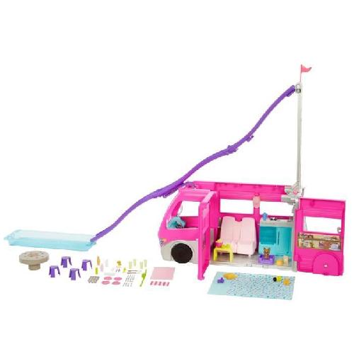 Poupee Barbie-Camping-Car Transformable de 76 cm HCD46